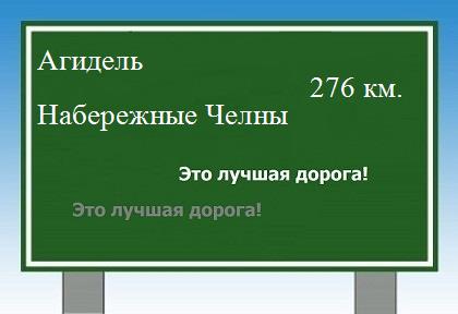 Маршрут от Агидели до Набережных Челнов