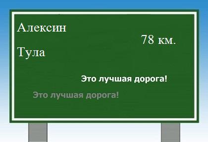 Маршрут от Алексина до Тулы