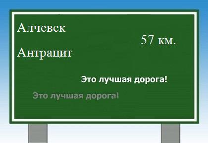 расстояние Алчевск - Антрацит как добраться