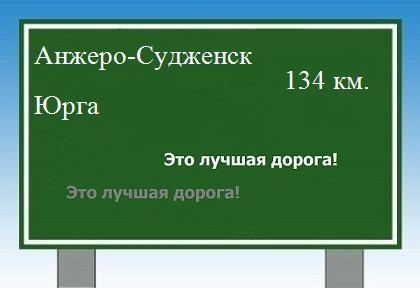 Маршрут от Анжеро-Судженска до Юрги