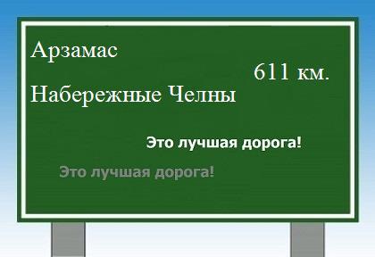 расстояние Арзамас    Набережные Челны как добраться