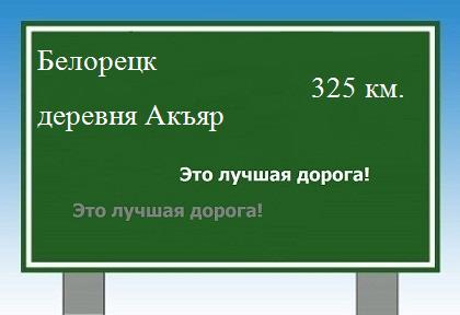 Маршрут от Белорецка до деревни Акъяр