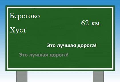 расстояние Берегово - Хуст как добраться