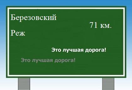 Карта от Березовского до Режа