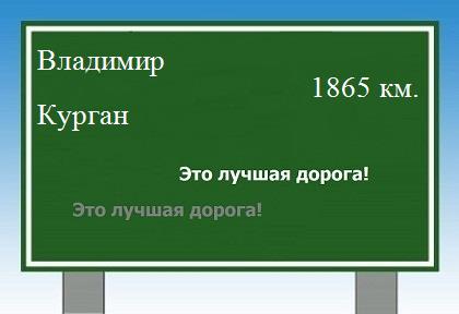 Расстояние Владимир Курган расстояние Владимир Курган как добраться