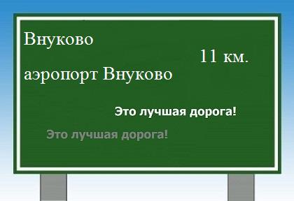 расстояние Внуково - аэропорт Внуково как добраться
