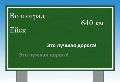 расстояние Волгоград    Ейск как добраться