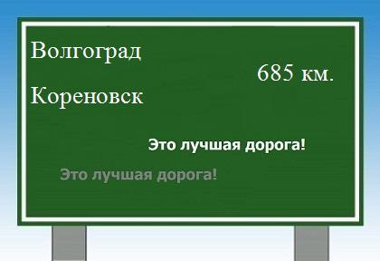 расстояние Волгоград    Кореновск как добраться