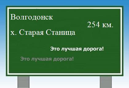 Как проехать из Волгодонска в хутора Старая Станица