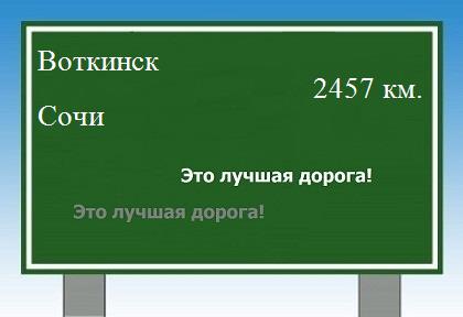 Маршрут от Воткинска до Сочи