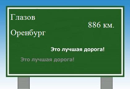 Маршрут от Глазова до Оренбурга