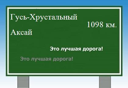 расстояние Гусь-Хрустальный    Аксай как добраться
