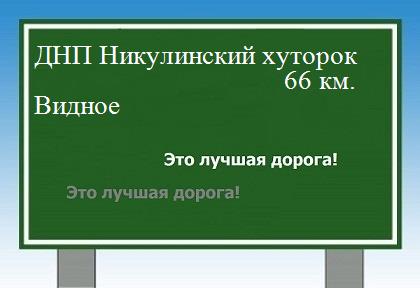 Карта ДНП Никулинский хуторок - Видное