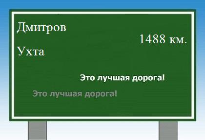 расстояние Дмитров    Ухта как добраться