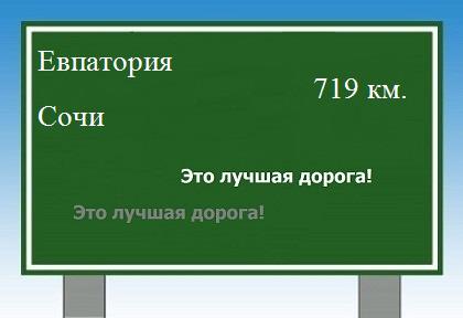 Маршрут от Евпатории до Сочи