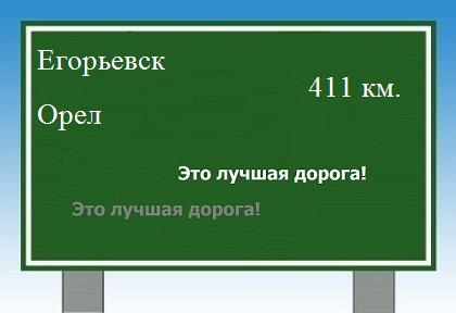Маршрут от Егорьевска до Орла
