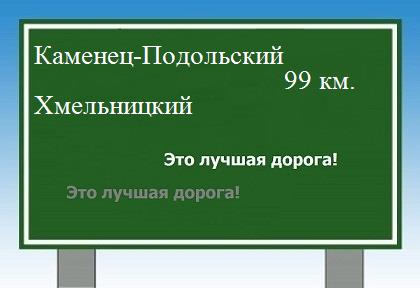 расстояние Каменец-Подольский - Хмельницкий как добраться
