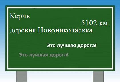 расстояние Керчь    деревня Новониколаевка как добраться