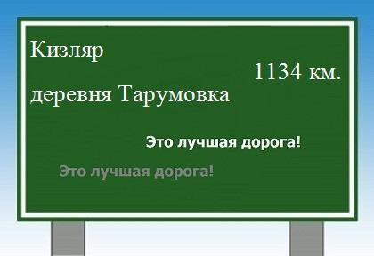 Маршрут от Кизляра до деревни Тарумовки
