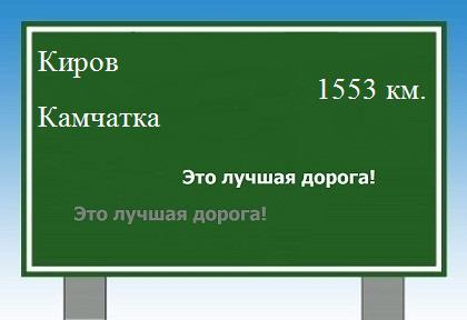 расстояние Киров    Камчатка как добраться