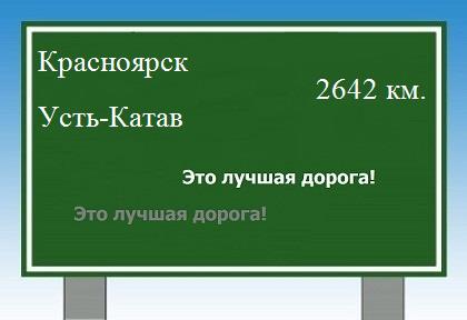 Сколько км от Красноярска до Усть-Катава