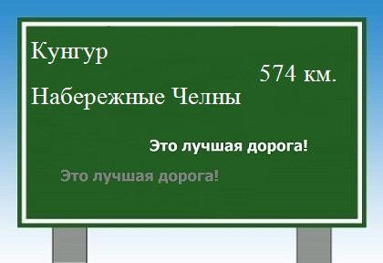 Маршрут от Кунгура до Набережных Челнов