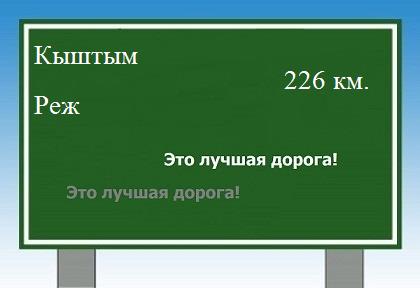Маршрут от Кыштыма до Режа