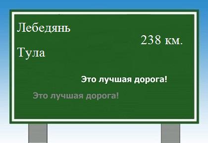 расстояние Лебедянь    Тула как добраться