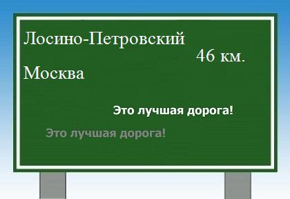 Сколько км от Лосино-Петровского до Москвы