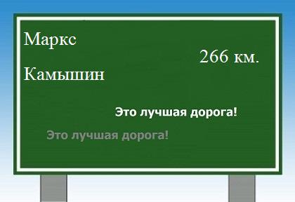 расстояние Маркс - Камышин как добраться