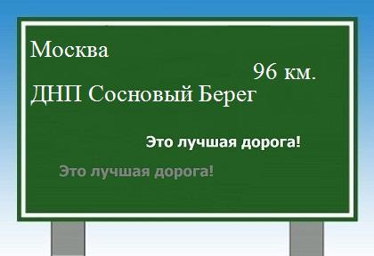 Сколько км Москва - ДНП Сосновый Берег