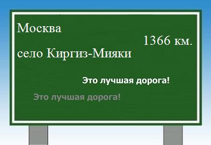 Расстояние Москва село Киргиз-Мияки расстояние Москва село Киргиз-Мияки как добраться