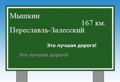 расстояние Мышкин    Переславль-Залесский как добраться