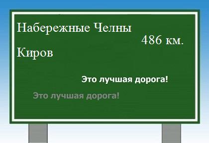 Карта от Набережных Челнов до Кирова