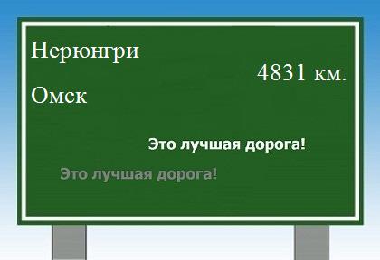 расстояние Нерюнгри    Омск как добраться