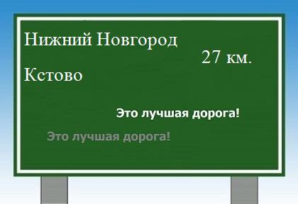 Сколько км от Нижнего Новгорода до Кстово