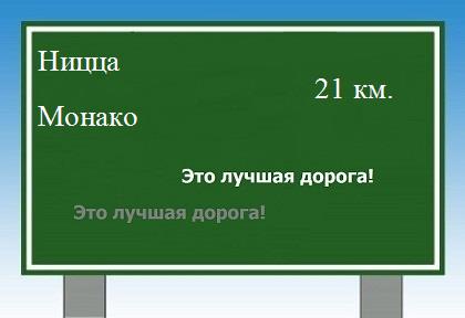 расстояние Ницца - Монако как добраться