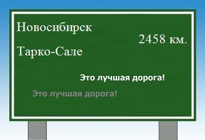 Сколько км от Новосибирска до Тарко-Сале
