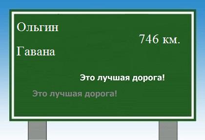 Трасса от Ольгина до Гаваны