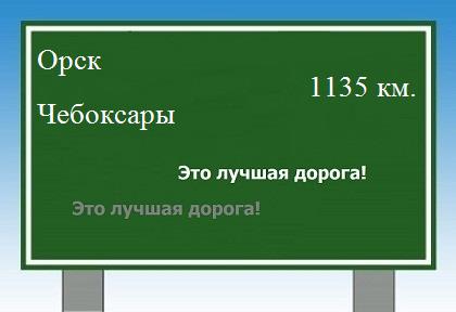 расстояние Орск    Чебоксары как добраться