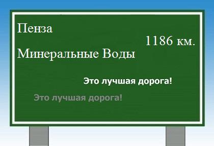 Сколько км от Пензы до Минеральных Вод