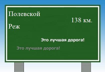 Маршрут от Полевского до Режа