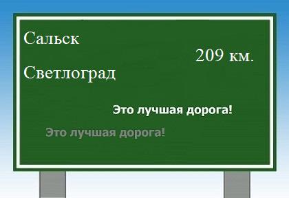 Карта от Сальска до Светлограда