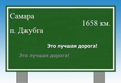 расстояние Самара - поселок Джубга как добраться