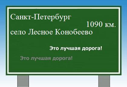 расстояние Санкт-Петербург  &nbsp; село Лесное Конобеево как добраться