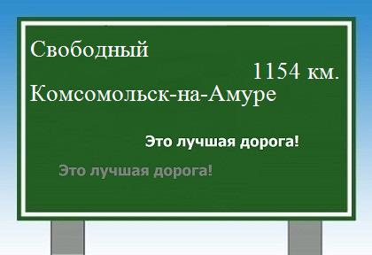 Карта от Свободного до Комсомольска-на-Амуре