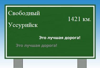 Маршрут от Свободного до Уссурийска