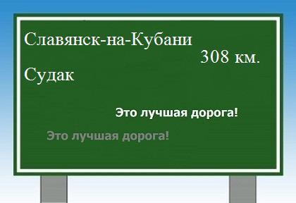 Маршрут от Славянска-на-Кубани до Судака
