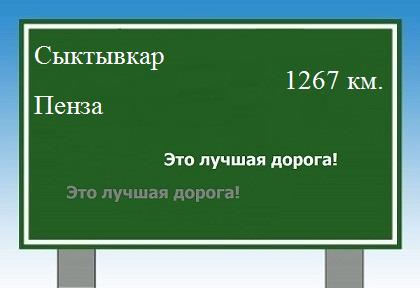 Расстояние Сыктывкар Пенза расстояние Сыктывкар Пенза как добраться