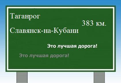 расстояние Таганрог    Славянск-на-Кубани как добраться